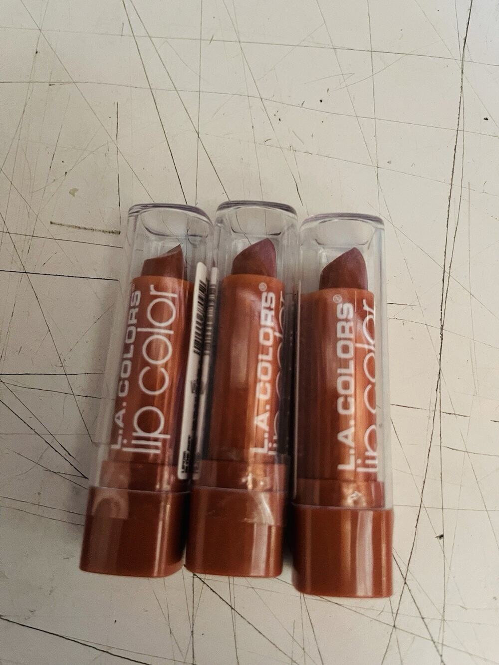 L A COLORS Moisture Rich Lip Color LIPC95 In the Buff 3 Pack Bundle Set New